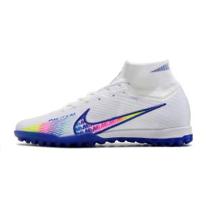 Giày bóng đá Nike Air Zoom Mercurial Superfly 9 Elite TF Trắng/Cầu Vòng