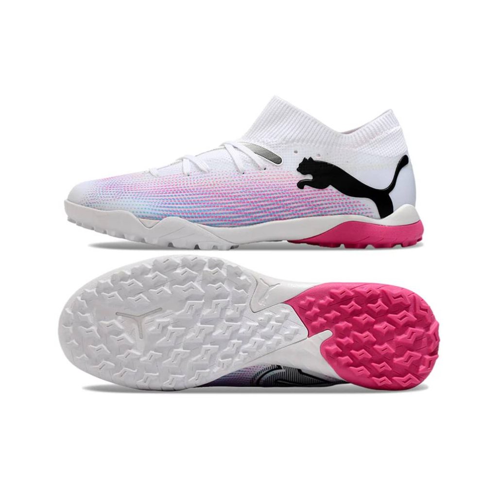 Giày bóng đá Puma Future 7 TF Trắng/Hồng/Xanh